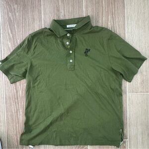Ashworth Olive Green Polo Shirt with Embroidered Logo